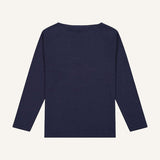 Wholesale Custom 100% Cotton Breton Boat Neck Tee Long Sleeve